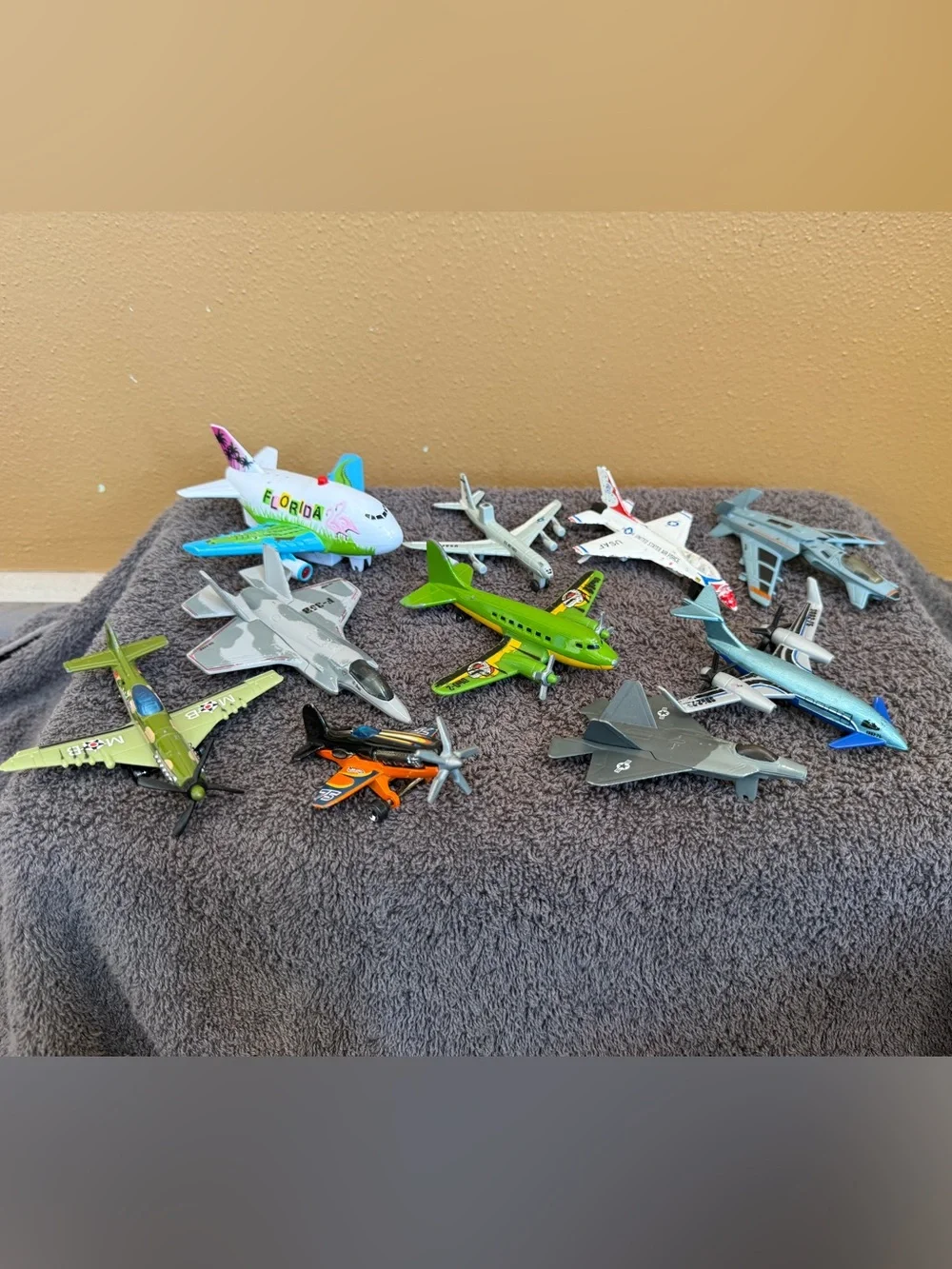 10 Kids Toy Airplane Set - Bright Multicolor Assortment